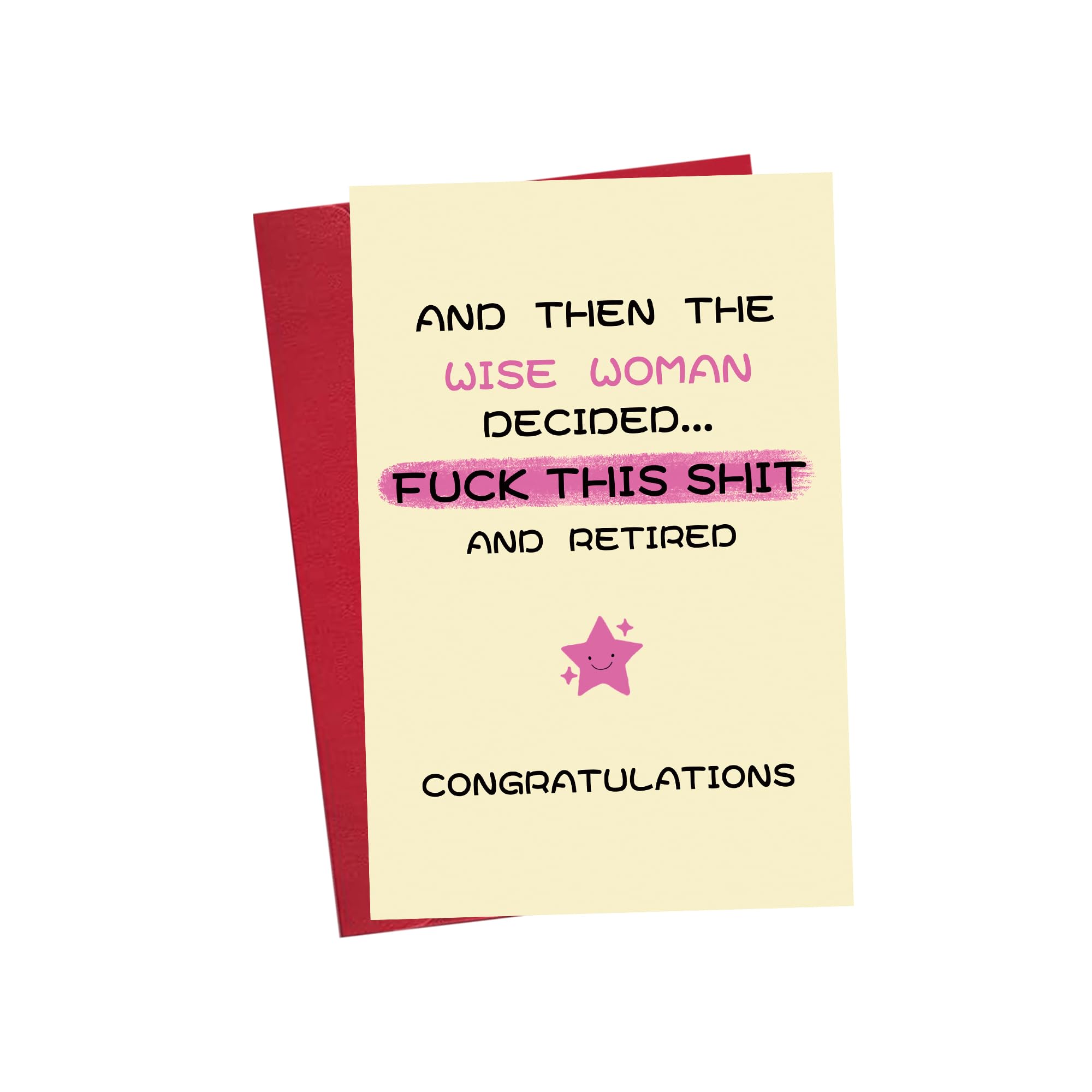 Divertida tarjeta de jubilación para mujeres, tarjeta de colega, tarjeta de jubilación para compañeros de trabajo, tarjeta de jubilación humorística, tarjeta de felicitación jubilada de las