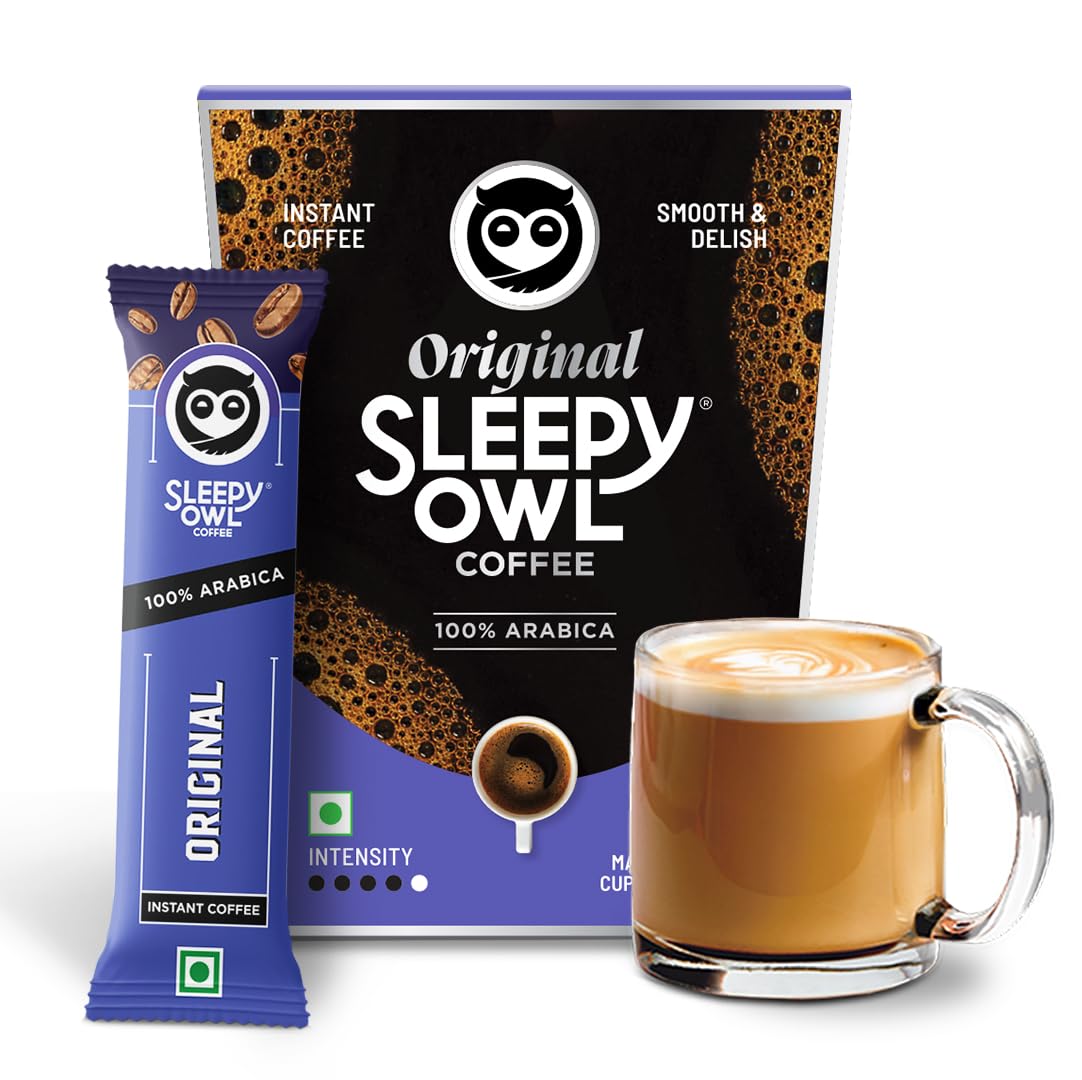 Sleepy Owl Original Freeze Dried Coffee Sachets | 20g - Pack of 10 x 2g Instant Coffee Powder Sachets | 100% Arabica Beans | Aromatic Coffee Pouch | Rich & Smooth | Easy to Use & Carry-image-25