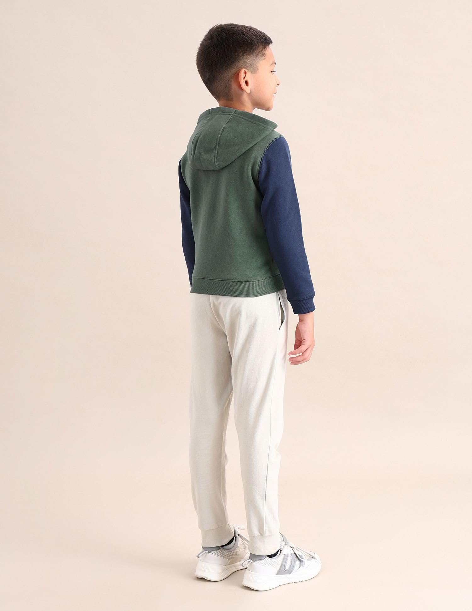 U.S. Polo Assn. Kids Regular fit Cotton Hooded Sweatshirts (UKSWSON0167_Green_11-12Y) 3