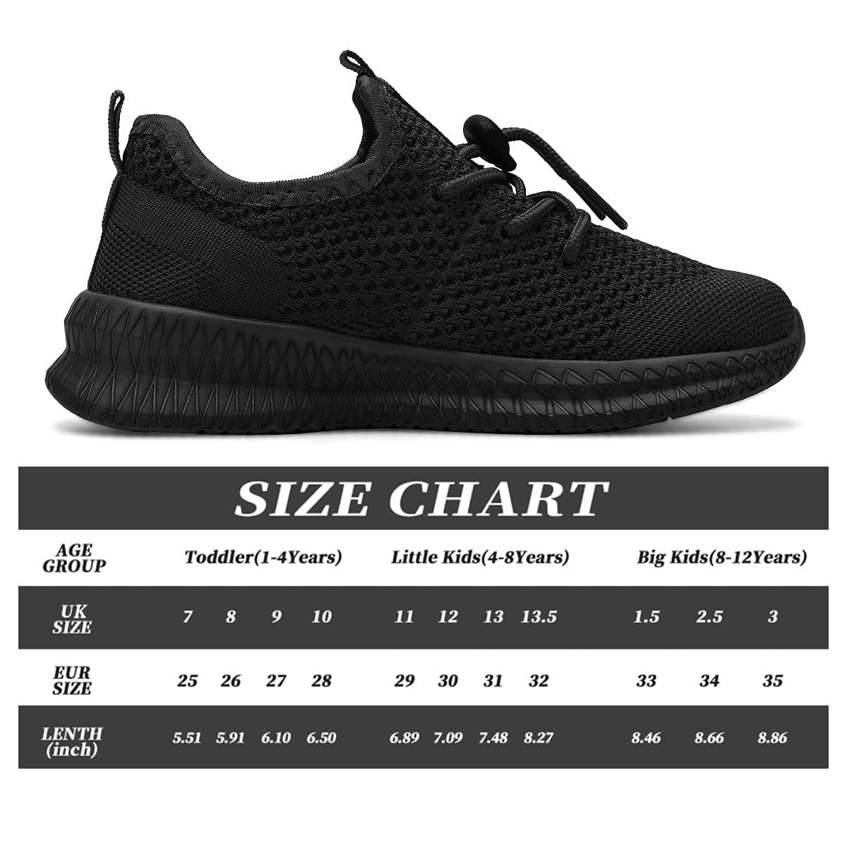 Baskets respirantes pour garçons et filles - Légères et antidérapantes - Chaussures de sport décontractées