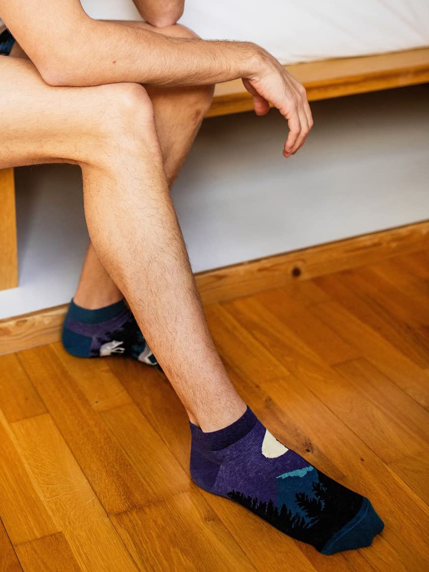 Dedoles Calzini Unisex Donna Uomo & Bambini Calze Cotone con tanti Design divertenti Calcio Bicicletta Piante Cavalli Regalo sinistra destra diversi