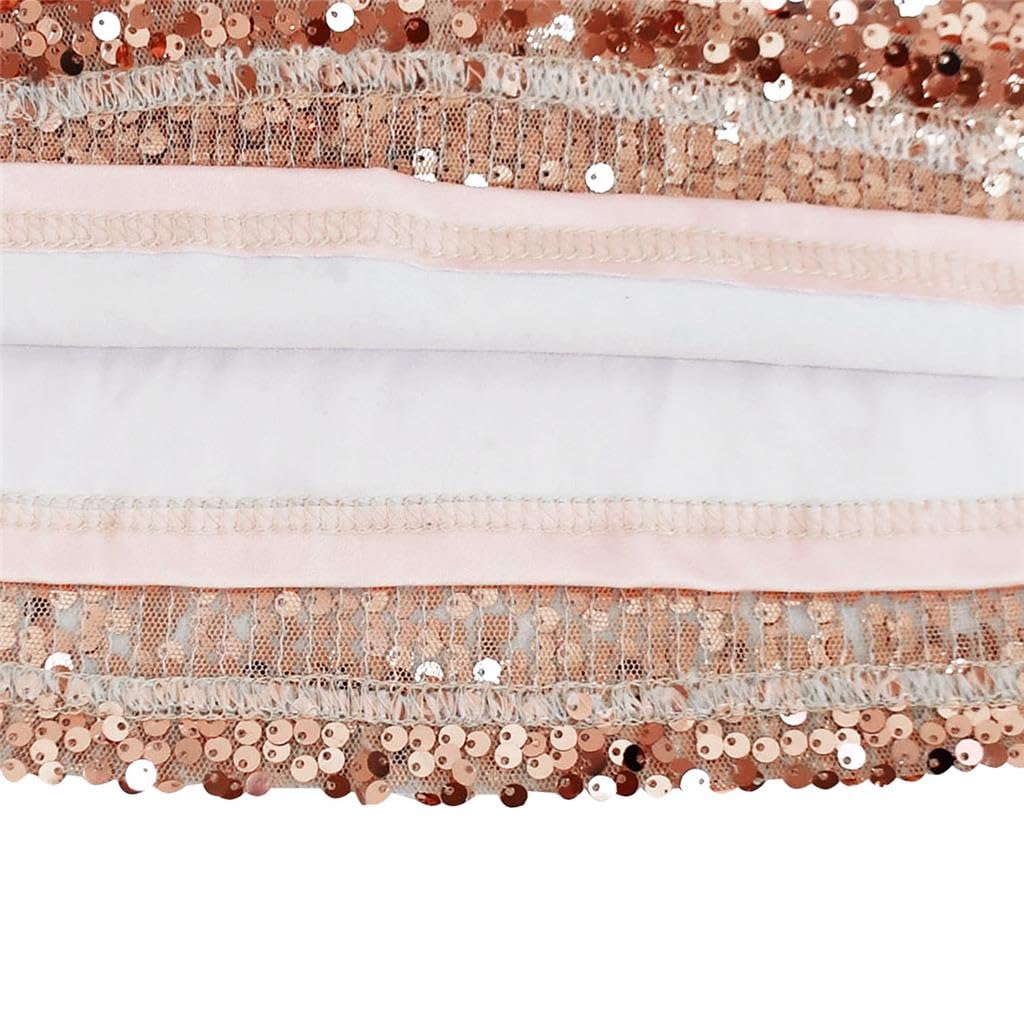 Lito Angels Vestido de Fiesta con Lentejuelas para Niñas 2-12, Elegante y Brillante para Cumpleaños o Boda, Talla 98-152
