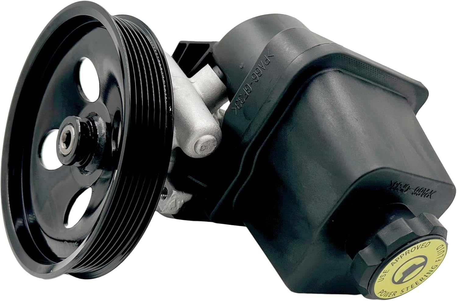 Power Steering Pump with Pulley Reservoir Compatible With 2004-2007 for Buick Rainier,2002-2006 for Chevrolet Trailblazer EXT, 2002-2009 for GMC Envoy, 2007-2008 for Isuzu Ascender