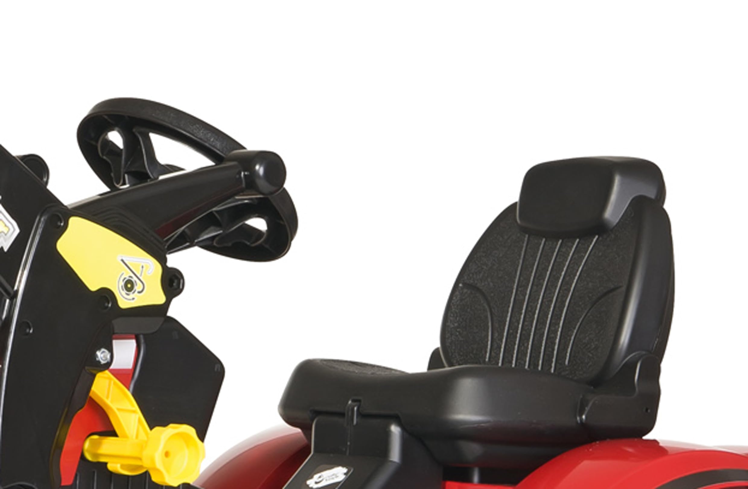 Rolly Toys rollyFarmtrac MF 7726 Tretfahrzeug (für Kinder ab drei Jahre, Luftbereifung, verstellbarer Sitz, Front- und Heckkupplung) 611140, Rot