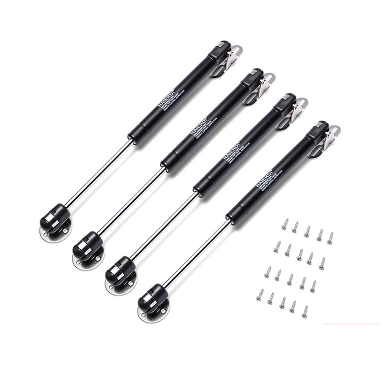 Shundeed Black 4Pcs Brass Core Furniture Gas Spring Hinge, Kitchen Cabinet Door Support Hydraulic Hinge(Black)