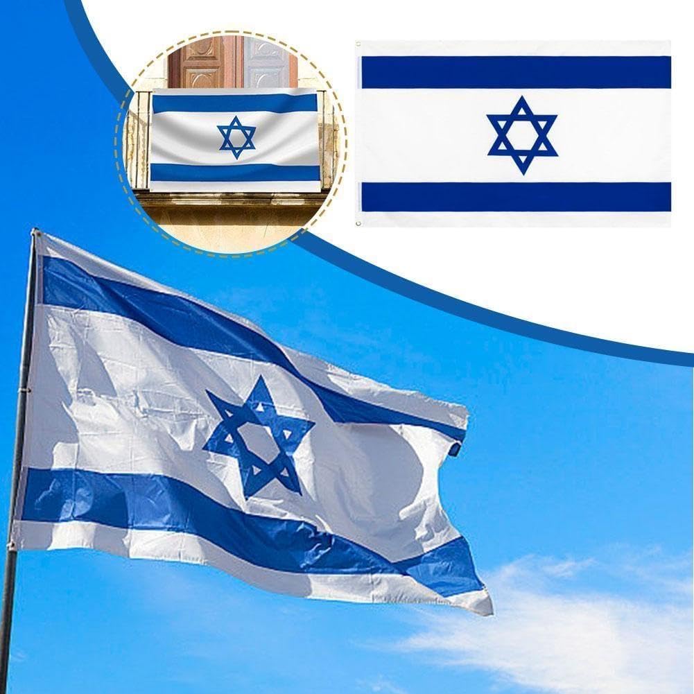 Bandiere Israeliane E Palestine Nel Simbolo Della Pace Illustrazione