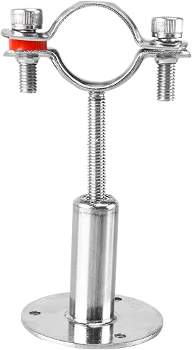Miniatura 9 de Homend Soporte de tubo de montaje en pared de acero inoxidable, soporte de tubería ajustable para tubo de 1.260 in (1 pulgada) de diámetro, juego