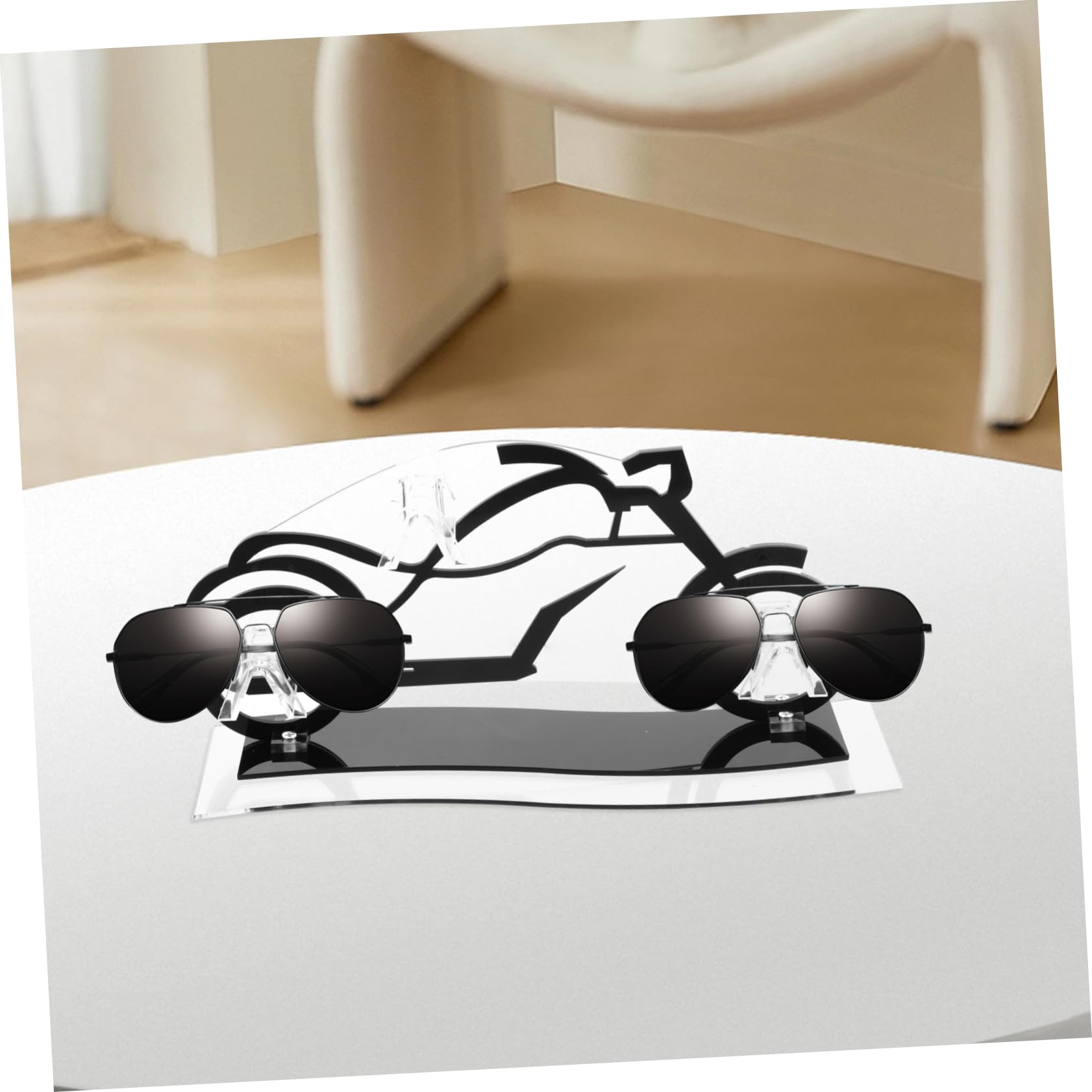 TOPBATHY 4 Stück Brillenhalter Brillenregal -Skulptur Brillen Organizer Tischständer sonnenbrille organizer ausstellungsständer Brillengestell Acryl-Brillenständererhöhung