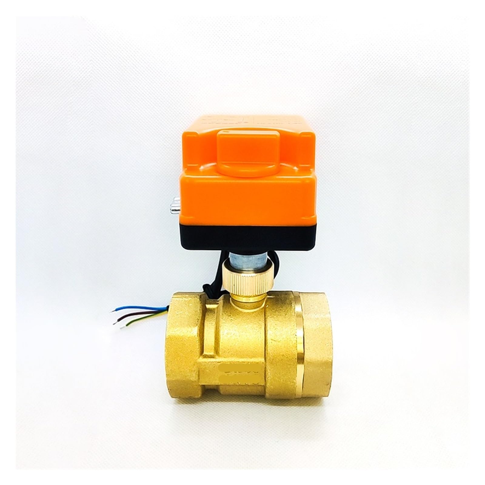 Válvula de bola eléctrica de latón de 1-1/2 pulgadas y 220V con interruptor manual