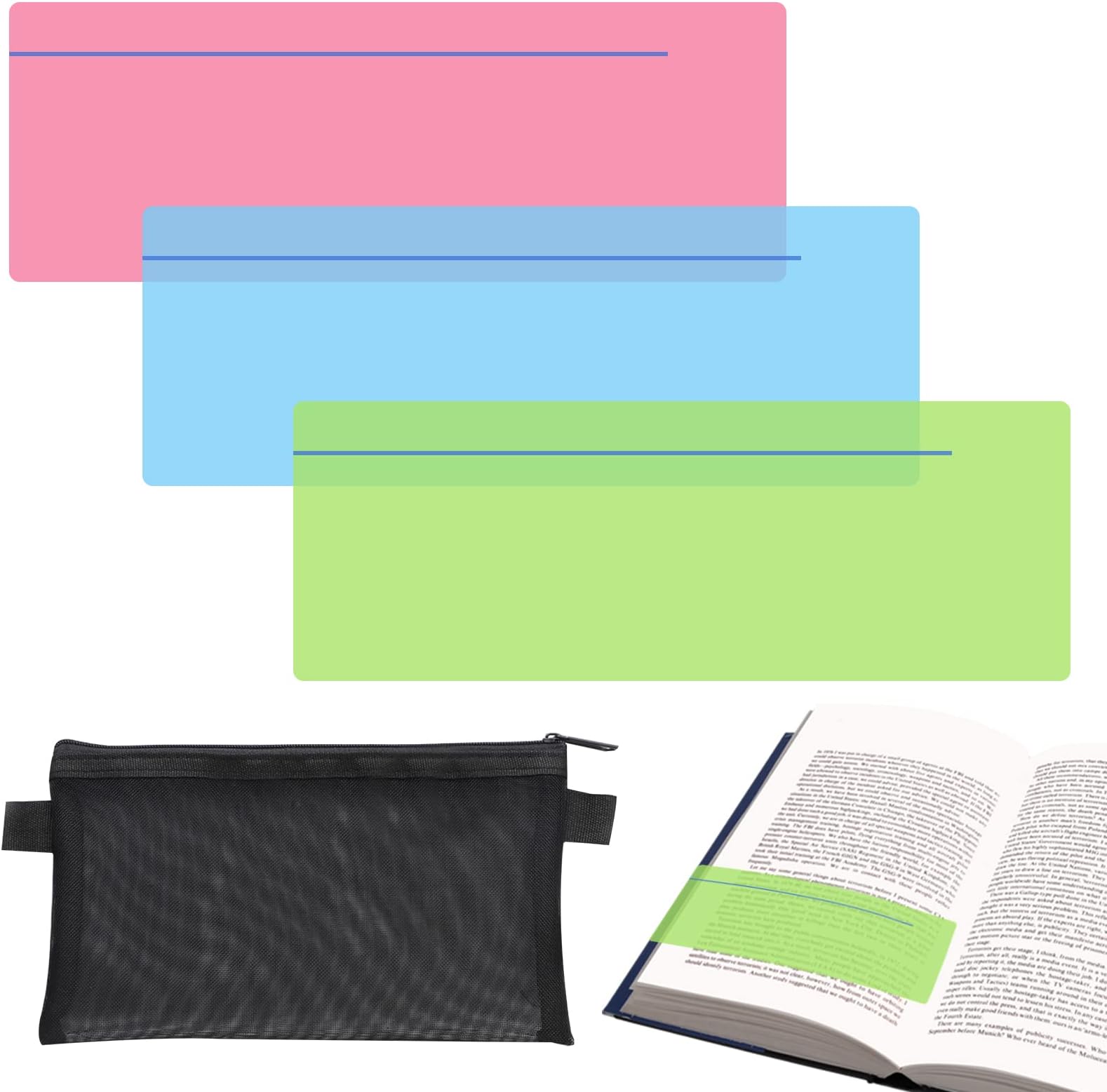 The Original Plain Window Reading Ruler Overlays - Sky (Pack of 10) by ...