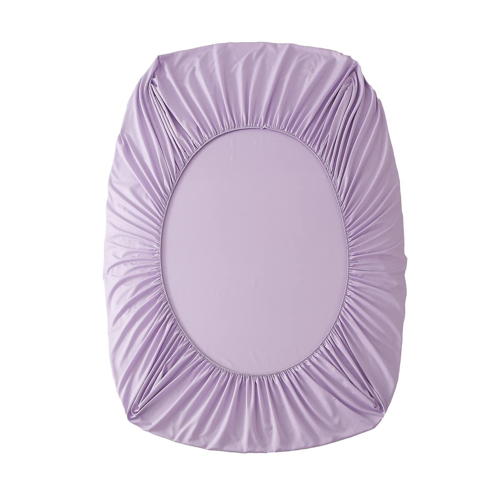 Juego de edredón de 7 piezas de cama en una bolsa, color morado, plantas botánicas, flores, juego de ropa de cama de microfibra suave con 1 edredón, 2 fundas de almohada, 1 sábana encimera, 1 7