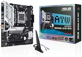 Placa-Mãe ASUS B650M-AYW WIFI mATX, AM5, DDR5, PCIe 5.0, Wi-Fi 6 90MB1KI0-M0EAY0