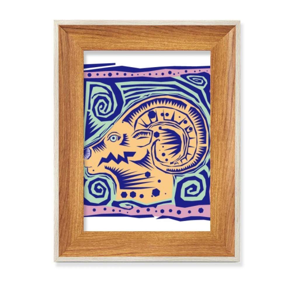 Cadre photo en bois Capricorne Mexicon cadeau anniversaire