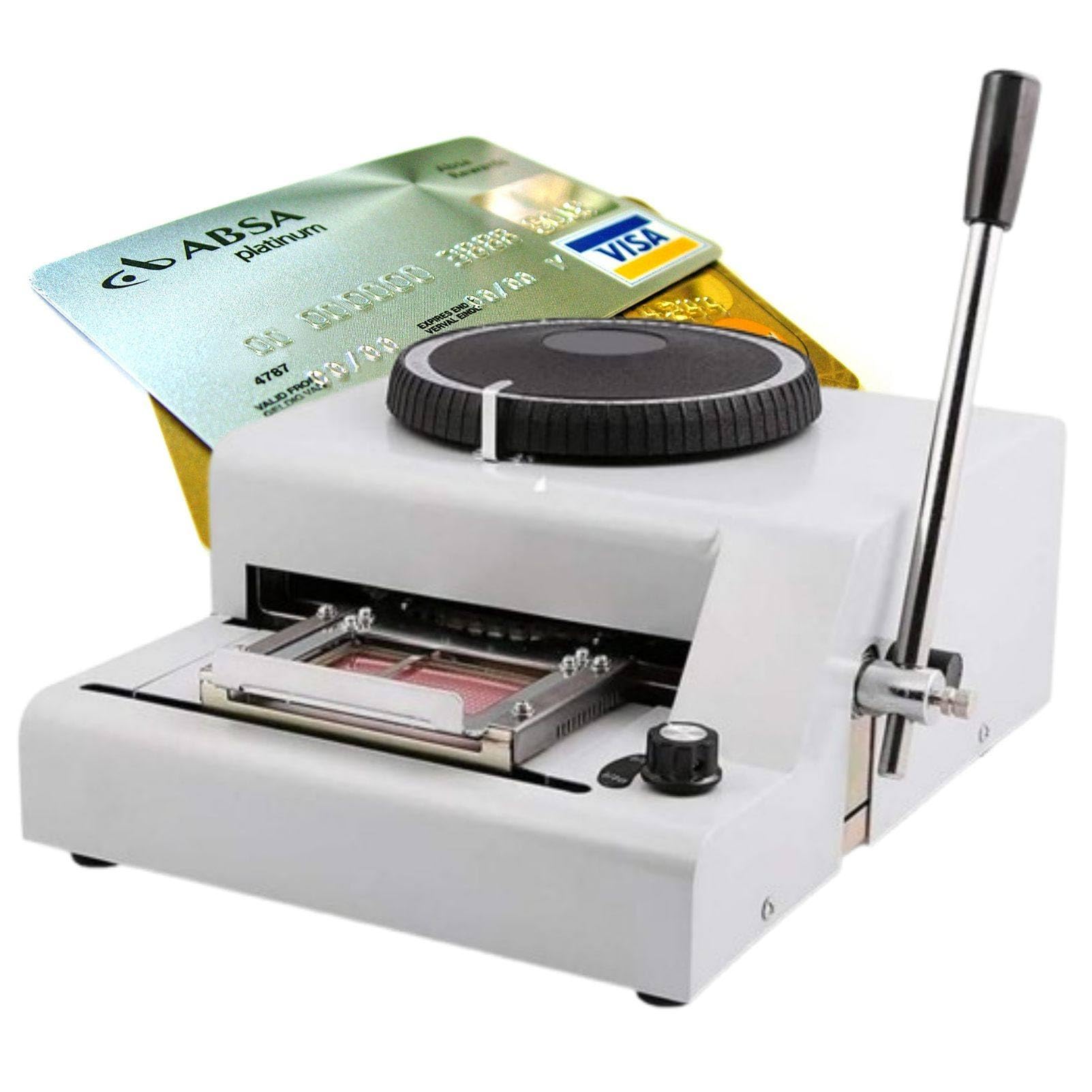 MhWrughts Dog Tag Embossing Machine, Manual Stainless Steel Stamping Printer with 72 Characters, Metal Tag Maker for Pet Identification Tags and Custom Labels