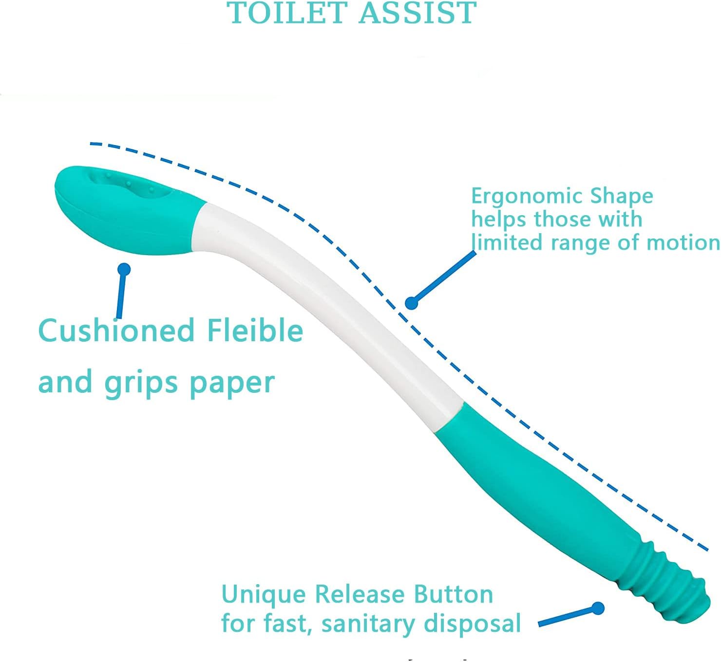 Byforphye Toilet Aid Tools 2PCS, Long Reach Comfort Toilet Tissue Aids for Wiping-Self Toilet Assist for Pregnancy, Disabled, Elderly, Back Pain or Surgery : Health & Household