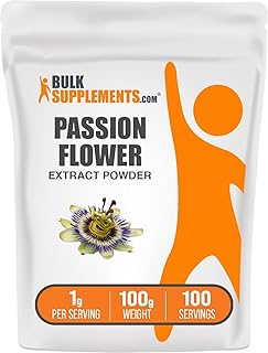 BulkSupplements.com Passion Flower Extract Powder - Passion Flower Supplement, Herbal Supplement - Gluten Free, 1g per Serving, 100g (3.5 oz) (Pack of 1)