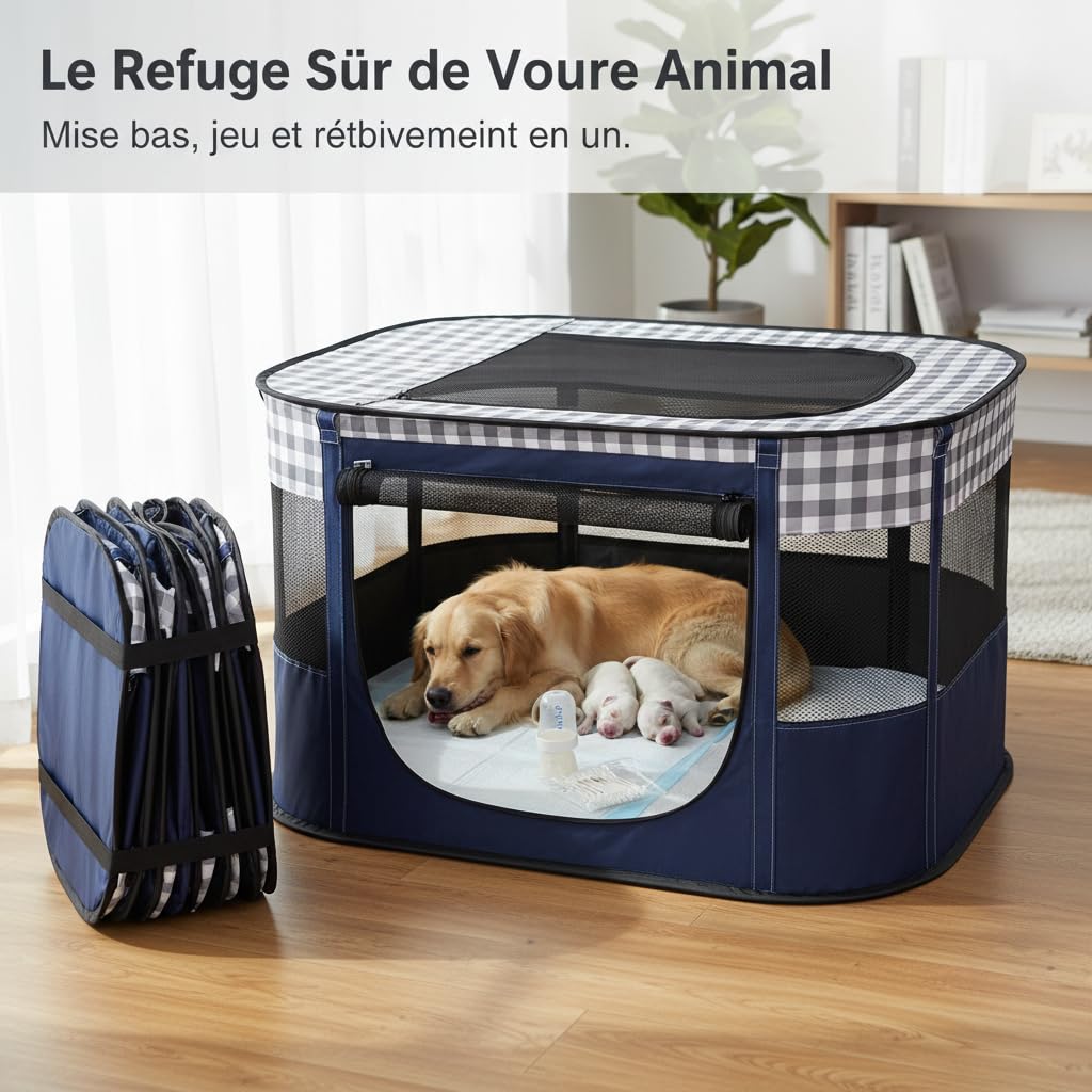 Pieghevole per Animali, size to 1 | Allattamento, Pieghevole Cani, Temporaneo, Per Famiglie Animali