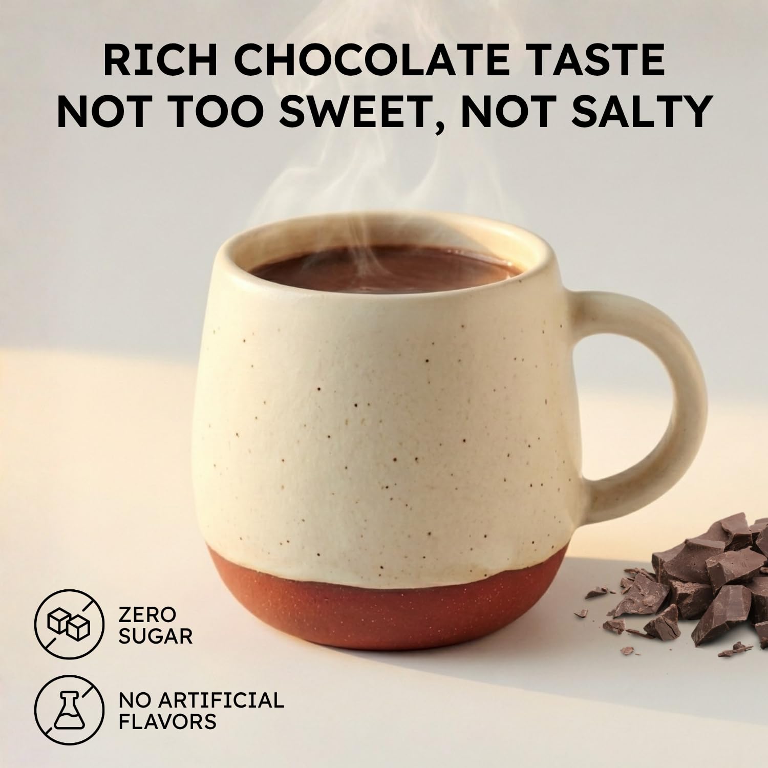Chocolate Electrolytes Fasting Supplement – Crave Killer, Hydration & Energy – Zero-Sugar, Plus Ketones & Organic Cocoa. — Amazon image 5