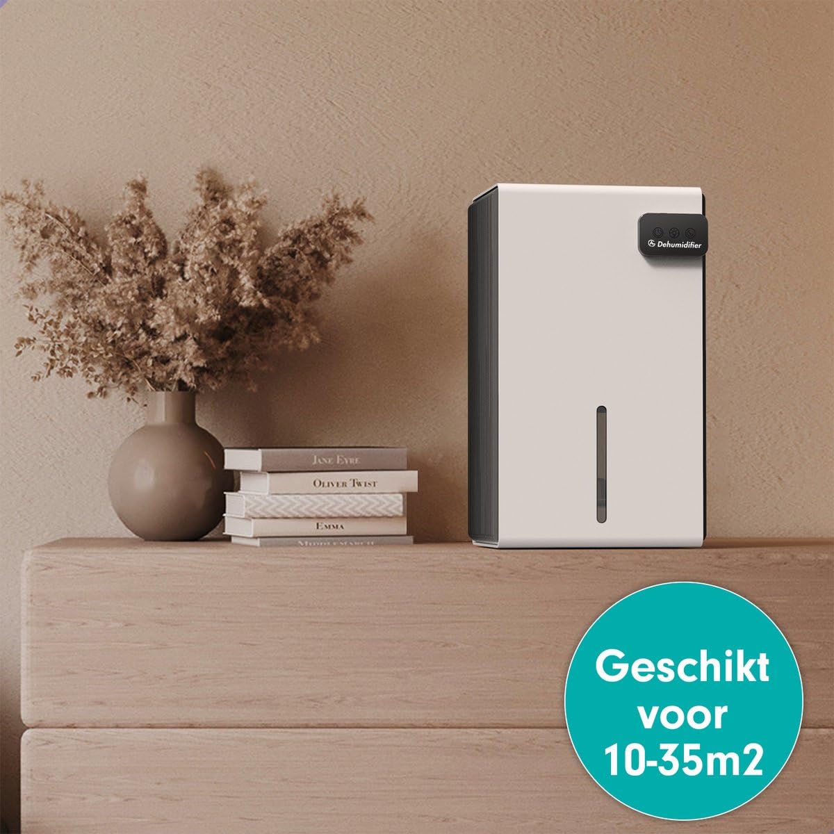 AG240 osuszacz powietrza – oczyszczacz powietrza – osuszacz powietrza – duży zbiornik na wodę o pojemności 2,5 l – energooszczędny, oświetlenie 7 kolorów – do domu, pokoju, łazienki i piwnicy