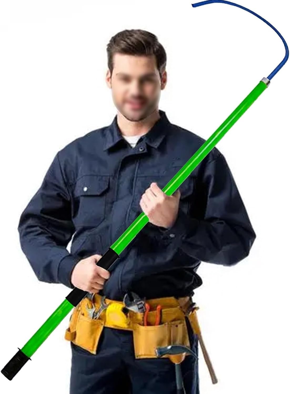Tylxayoxa Green Hook Lightweigh Body Hotstick, Non-Conductive Life-Saving Pull Rod, Insulated Tools For Fire Electrician, 10Kv/ 35Kv/ 110Kv/ 220Kv
