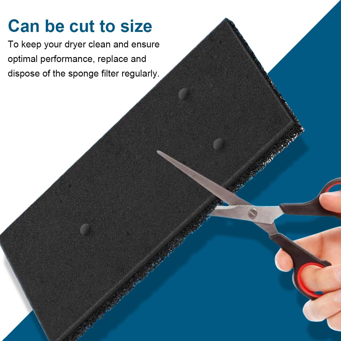 5 PEZZI FILTRO IN SPUGNA ASCIUGATRICE ASCIUGABIANCHERIA WHIRLPOOL 481010716911 - Foto 6