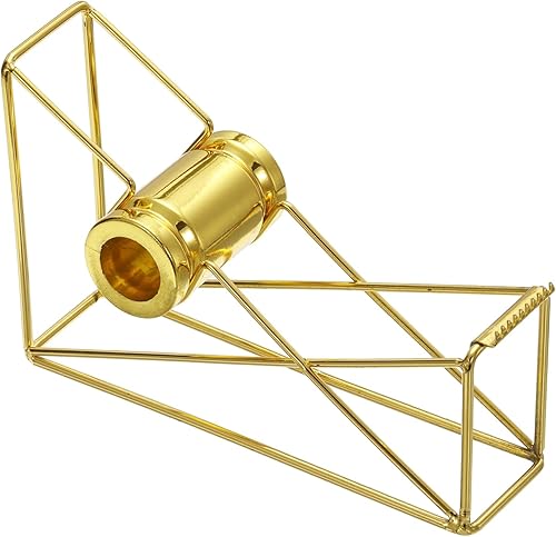 PATIKIL Dispensador de cinta, dispensador de cinta de escritorio, soporte dispensador de cinta de escritorio de metal pesado para cinta de