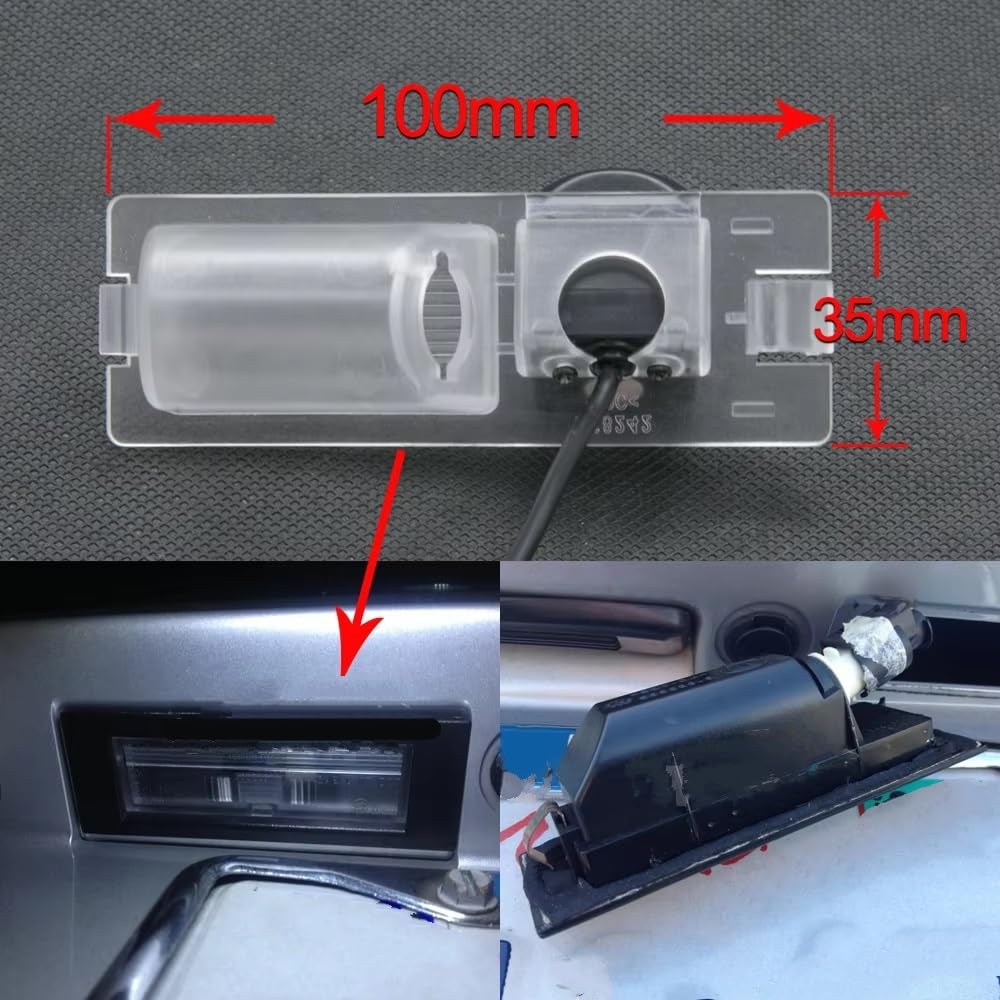 Telecamera Retromarcia Accessori Per Parcheggio Auto HD 1280 * 720 Fisheye Telecamera Posteriore Per FIAT 500L 500LTrekking 500L Living 500L MPW 2012-2019 Telecamera Posteriore(Camera Only)
