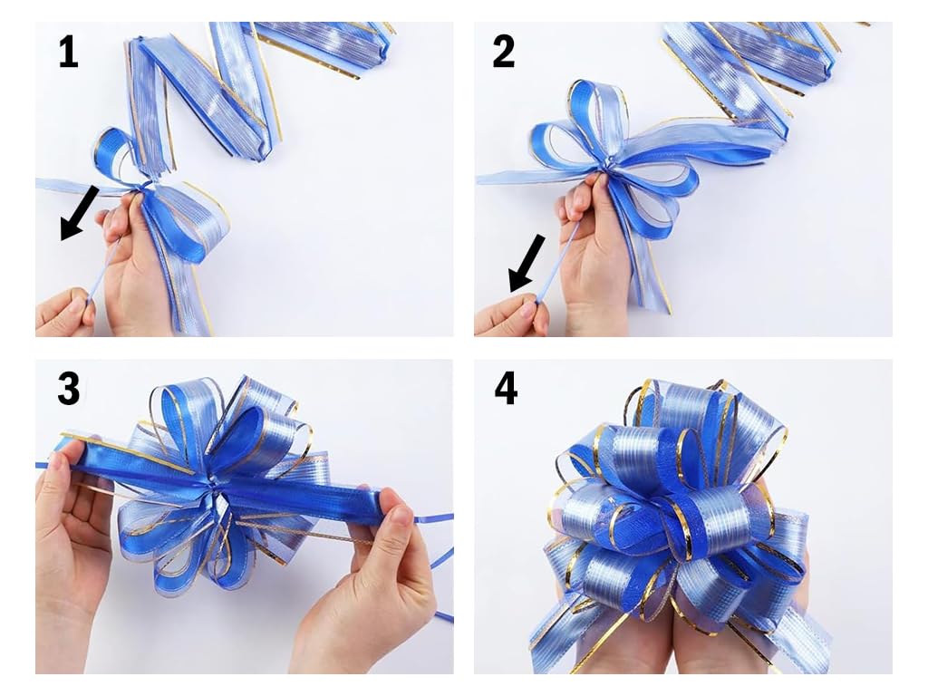 Lazos Decorativos Grandes 15 Piezas para Regalo Boda Fiesta Decoración de Automóviles