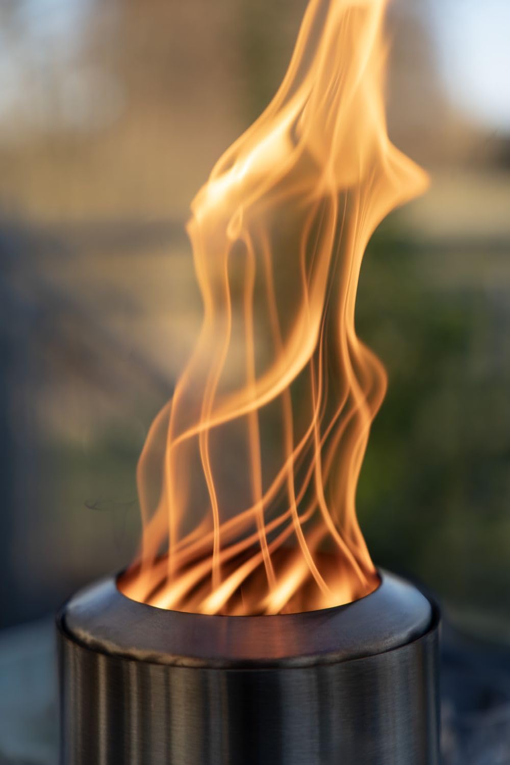 OUTDOORCHEF Fire Pot 14 Tischfeuer schwarz - Pelletfeuer aus Edelstahl, raucharme Tisch Feuerstelle