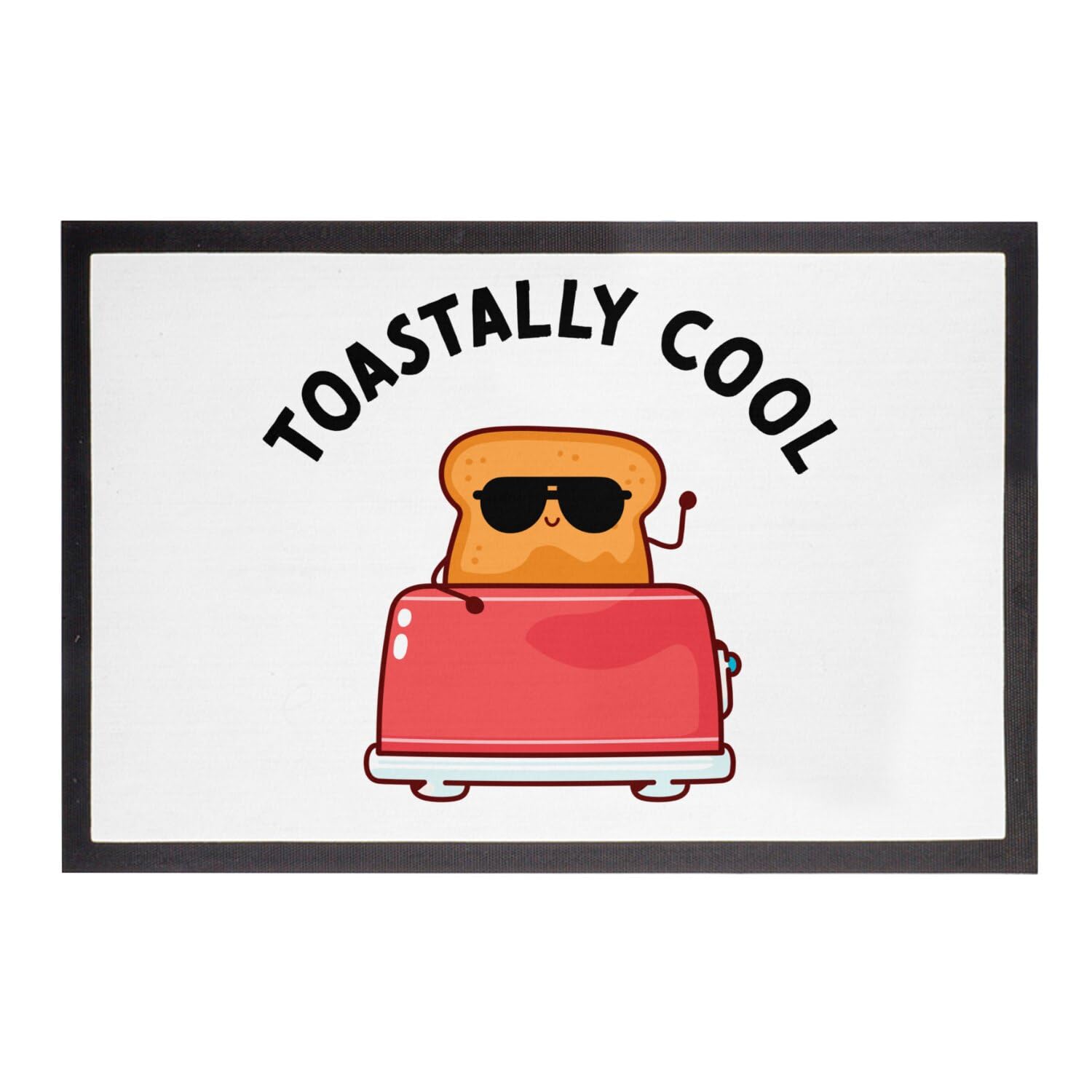 Paillasson blanc Fabulous Toastally Cool dimensions 60x40cm