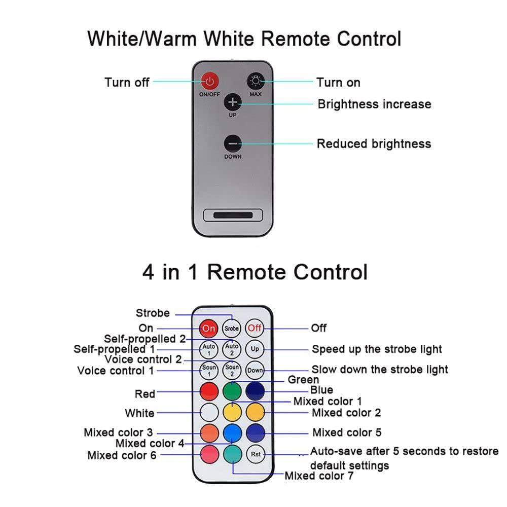 Faretti da Palco da 50 W (Apertura Regolabile), Faretto LED 4 in 1 (Bianco/Bianco Caldo), D-mx512/Telecomando/Controllo Vocale, per Matrimoni, Spettacoli Teatrali White