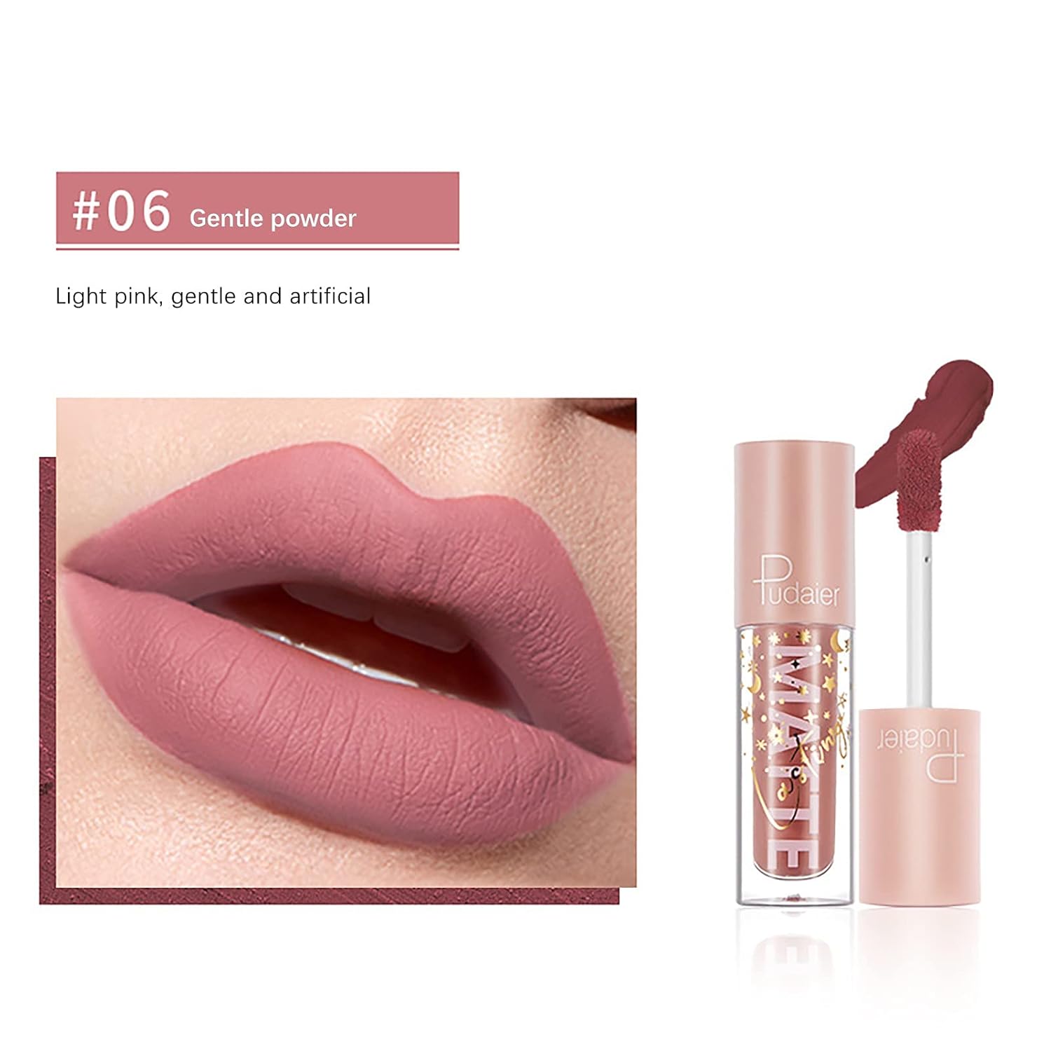 Lip Gloss 12 Color Lipsticks Non-fading Non-pulling Velvet Matte 10ml(F) : Beauty & Personal Care