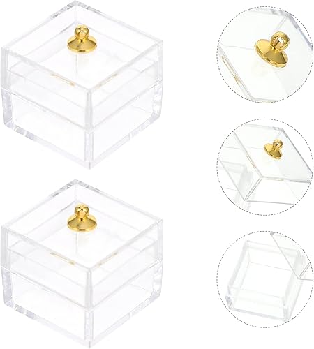 Miniatura 6 de ARTIBETTER Caja transparente de postre de caramelos, caja transparente para casa de muñecas, caja de exhibición de dulces a escala 112, soporte para