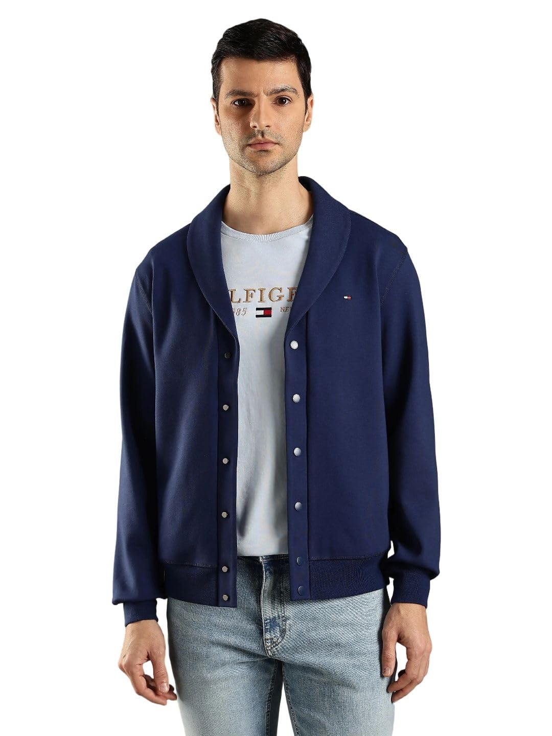 tommy hilfiger Regular fit Cotton Shawl Neck Cardigan-picture-12