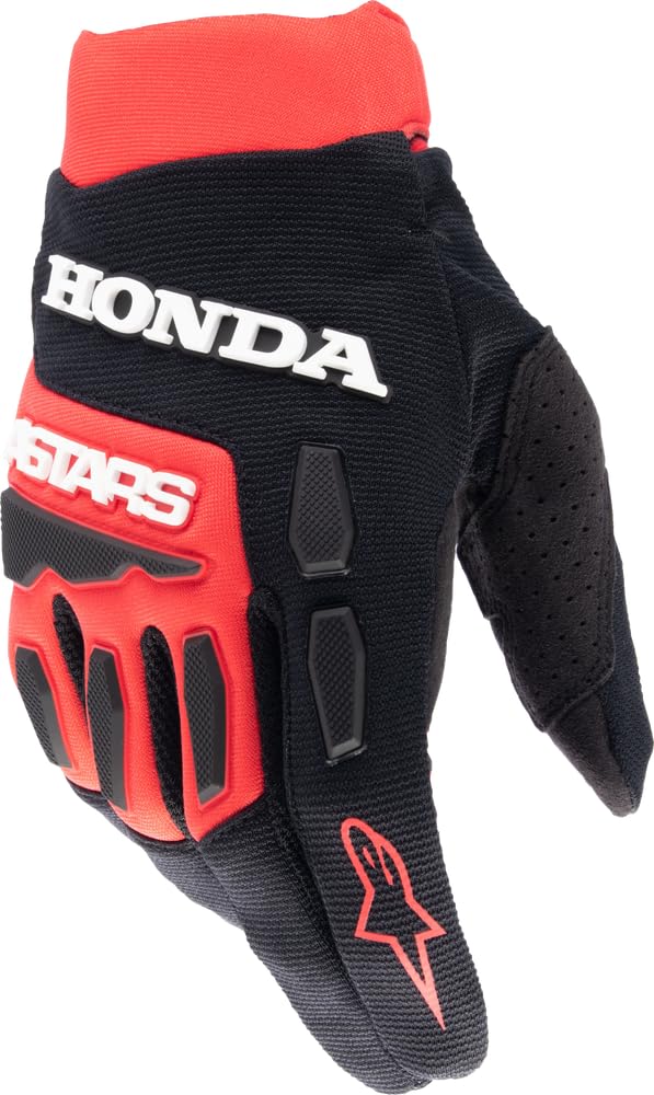 Alpinestars Honda Full Bore Gloves (Bright Red/Black, Medium)