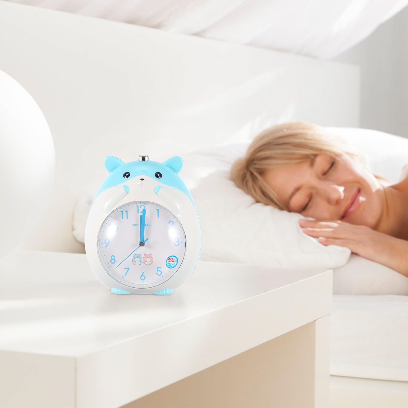 Abaodam Reloj Despertador Luz Nocturna y Azul Esfera Digital de Hámster