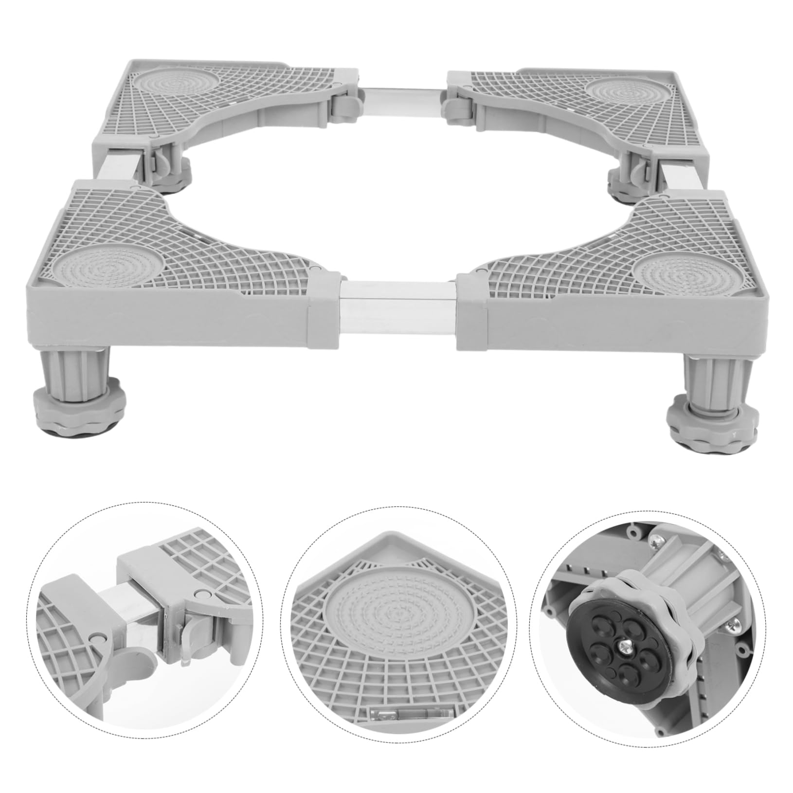 Cabilock Soporte Ajustable Para Lavadora Base De Electrodomésticos Pedestal Antivibración Frenado Estable