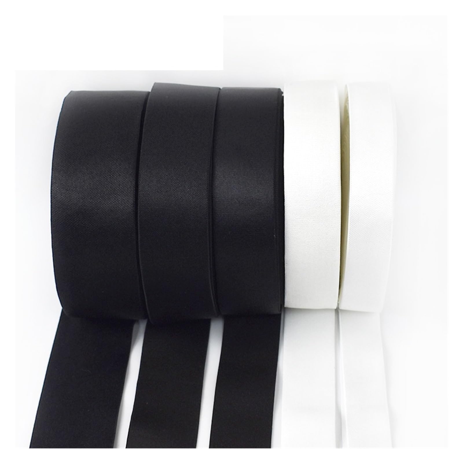 5/10M 10-50mm nylonowe opaski elastyczne pasek do bielizny rozciągliwa gumka do paska gumki wstążka DIY ubrania akcesoria do szycia(biały,10Meters,40mm)