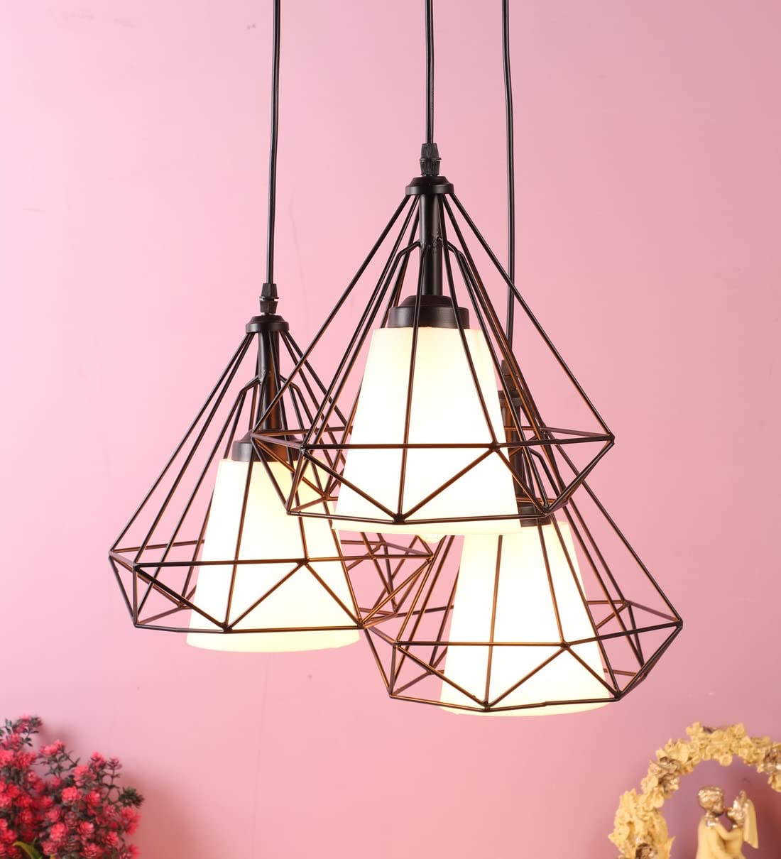 Buy DarkVision Cluster of 3 Hanging Lights for Living Room, Hanging