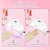 Lámpara UV LED Wisdompark 72W, luz UV para uñas de gel con 15 LEDs, 3 temporizadores, pantalla LCD, sensor automático, lámpara profesional para gel polish, ideal para DIY avanzado en casa 3