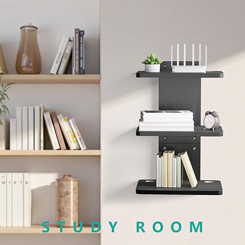 Miniatura 55 de WALI Repisa flotante Negro,Negro -,Plata,Madera,https://www.amazon.com/dp/undefined