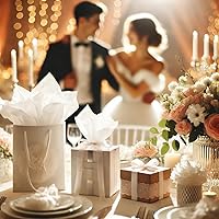 Vista 8 de Flexicore Packaging Papel de seda para regalo 15 x 20 pulgadas 100 unidades (escarlata oscuro, 100 hojas)