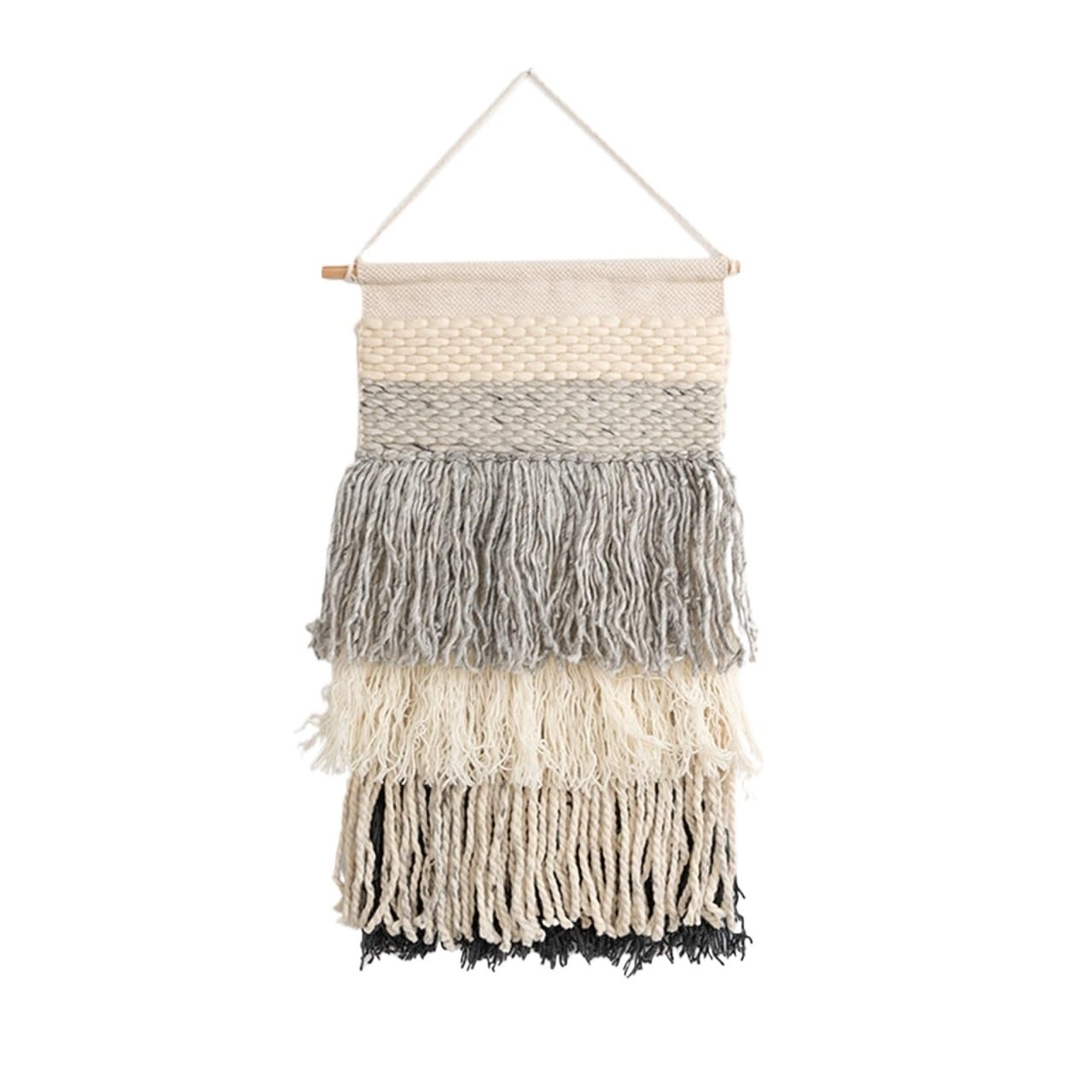 BDFJEDS Tapestry Wall Hanging Macrame Wool Wall Hanging, Handmade Woven Tapestry For Living Room(40X80CM)