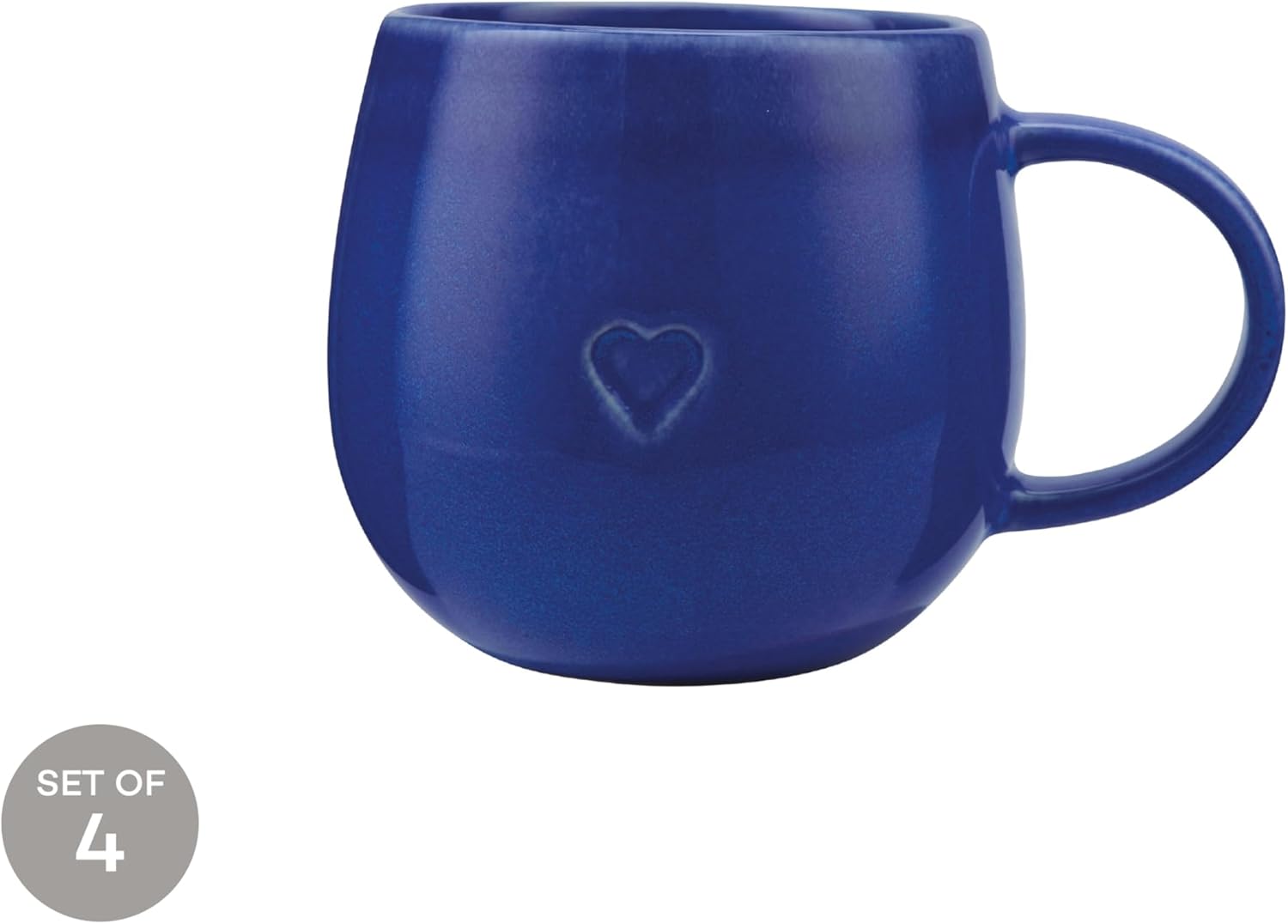 Maxwell & Williams The Mug Club Amore Snug 460 ml Mug, Set of 4, Blue