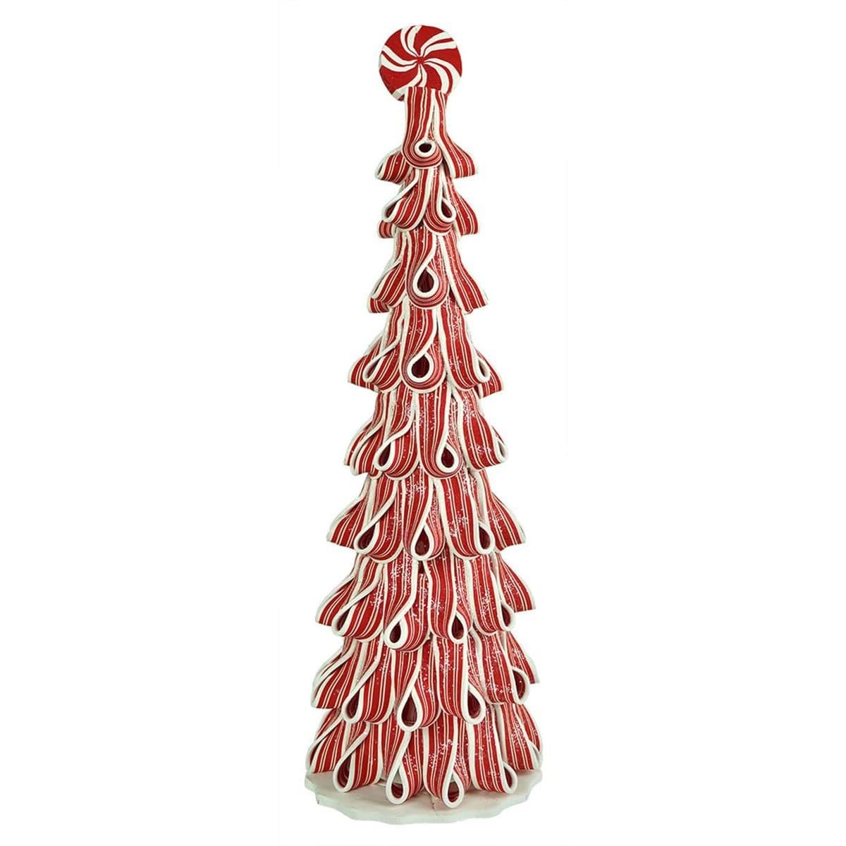Peppermint Candy Christmas Trees with Light! (17")