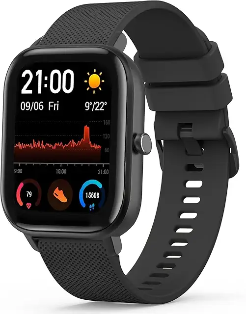 Cinturino Amazfit Silicone Nero 20mm per GTS/GTR - Tobfit