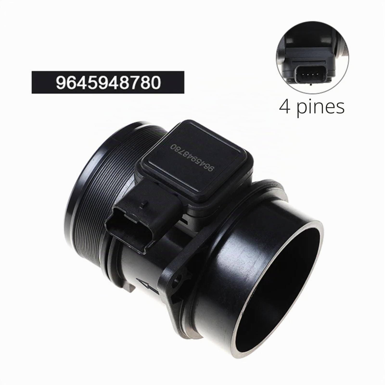Caudalímetro Compatible con Peugeot para 307 308 407 607 2.0 2.7 HDI Sensor De Flujo De Aire Masivo MAF 1232944 3M5A12B579AB 1920GN 9645948780