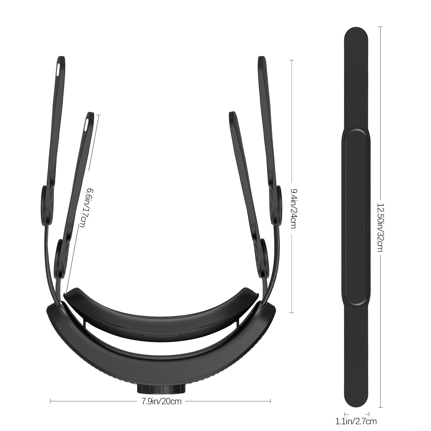 Sangle de tête orientée confort pour utilisateurs Meta Quest3S VR réglable et fiable (blanc)