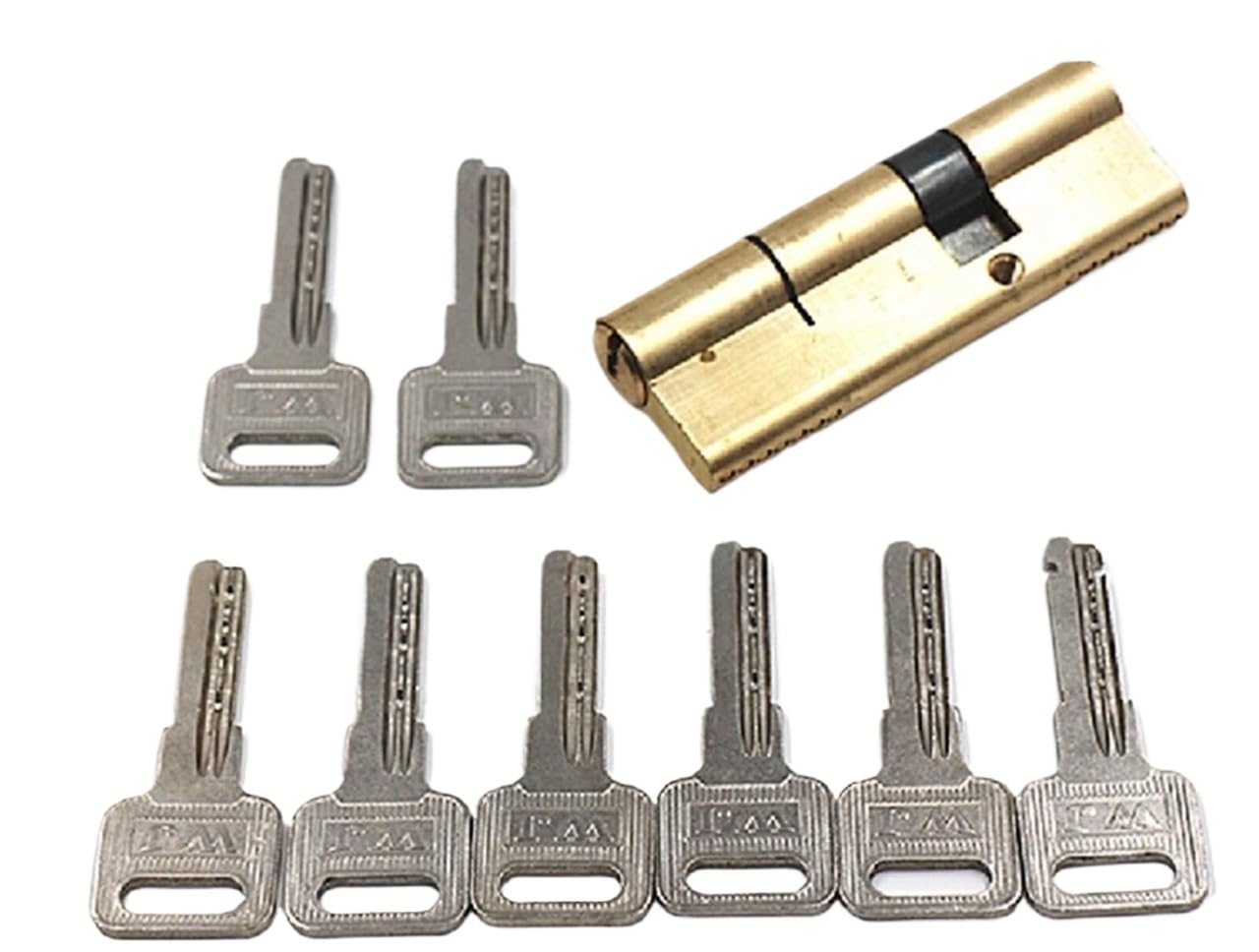 Wangshaowei 95(32.5 62.5) Barrel Lock Door Cylinder Biased Lock 65 70 80 90 115Mm Ab Key Anti-Theft Entrance Brass Lengthened Core Extended Keys(95(32.5 62.5))