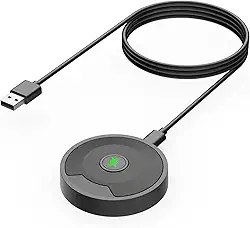 bm800,Microfone de Mesa, Microfone de Conferência USB para Computador, 360° com Tecla Silenciosa, Otimo para Videoconferências, Jogos, Conversas, Preto PC